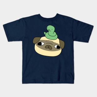 Pug Face and Snake Kids T-Shirt